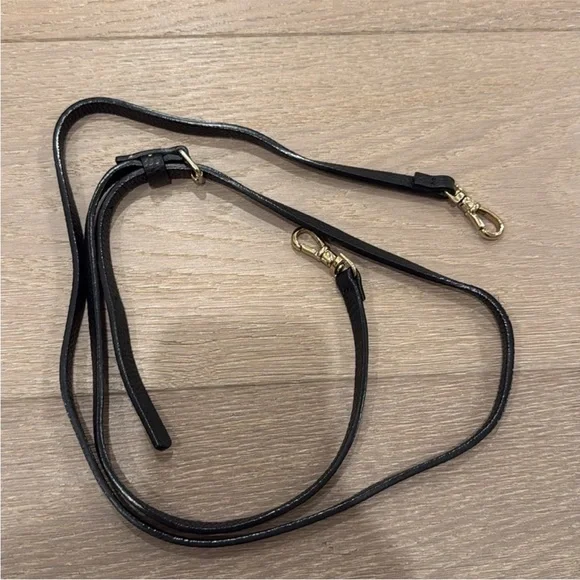 Bandolier iPhone 13 Pro Black Leather Phone Case with Gold Accents - Picture 3 of 3